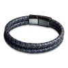 Armband zwart/blauw