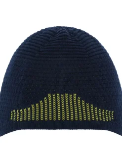 Beanie "Active Warm" donkerblauw/citroengroen