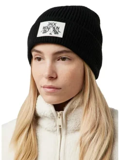 Beanie "Badge" zwart
