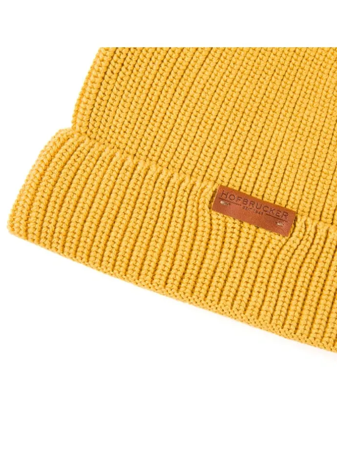 Beanie mosterdgeel