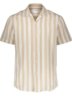 Blouse beige/wit