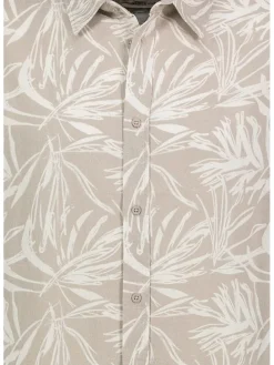 Blouse beige/wit