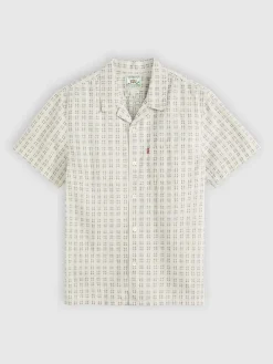 Blouse beige/zwart
