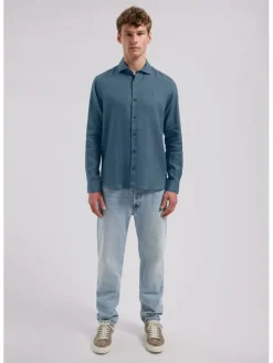 Blouse blauw