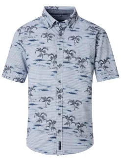 Blouse - comfort fit - lichtblauw