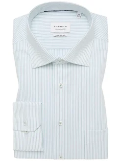 Blouse - comfort fit - wit/groen
