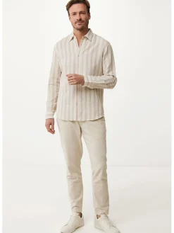 Blouse crème/lichtbruin
