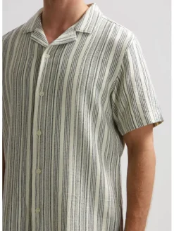 Blouse donkerblauw/crème
