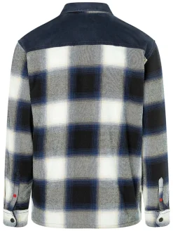 Blouse donkerblauw/crème