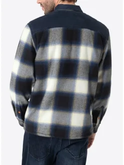 Blouse donkerblauw/crème