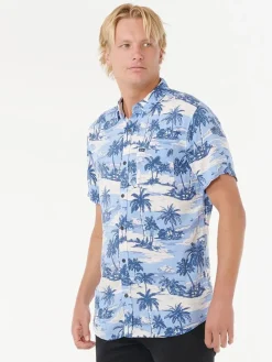 Blouse "Dreamer Barrel Killa" - regular fit - blauw