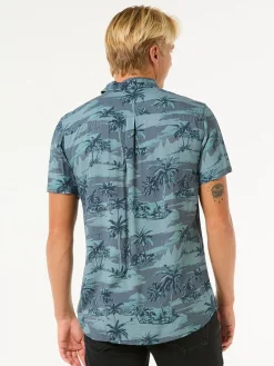 Blouse "Dreamer Barrel Killa" - regular fit - blauw