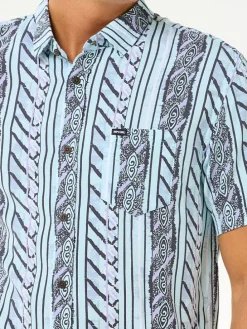 Blouse "Fun Times" - regular fit - lichtblauw