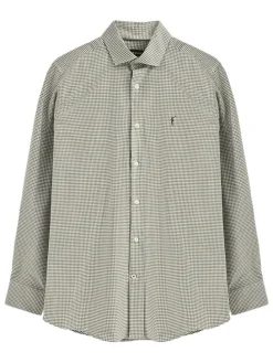Blouse groen/wit