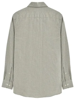 Blouse groen/wit