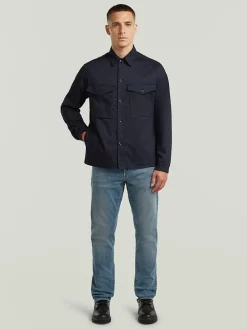 Blousejas donkerblauw