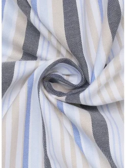 Blouse - modern fit - lichtblauw/grijs/wit