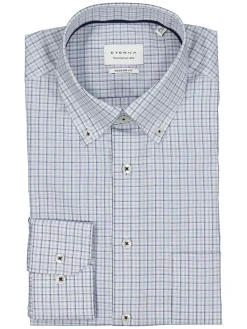 Blouse - modern fit - lichtblauw