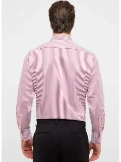 Blouse - modern fit - rood/wit