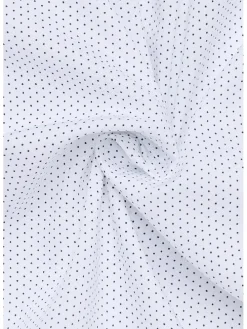 Blouse - modern fit - wit/donkerblauw