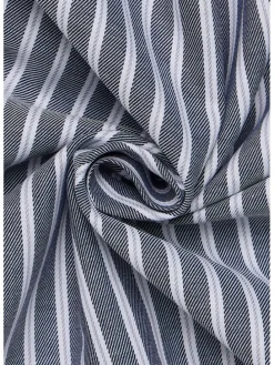 Blouse - modern fit - wit/grijs