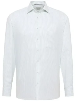 Blouse - modern fit - wit/groen