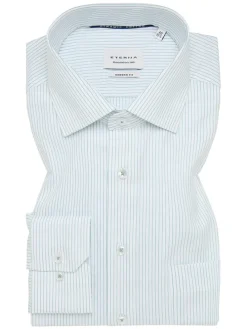 Blouse - modern fit - wit/groen