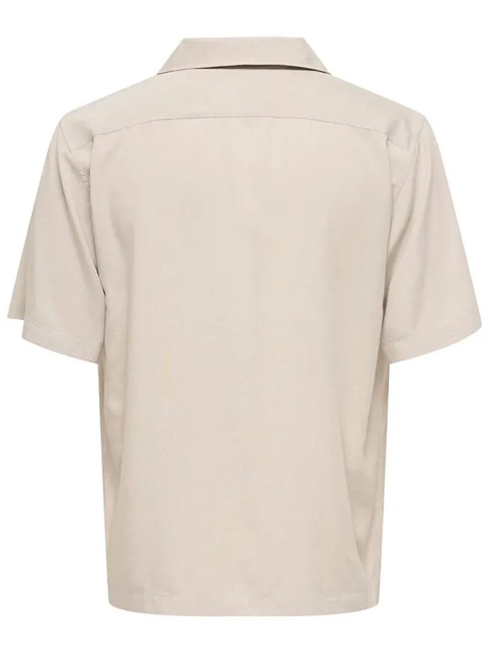 Blouse "Onsperu" - regular fit - beige