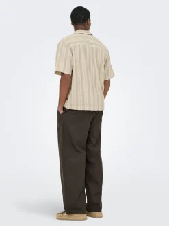 Blouse "Onswalker" - relaxed fit - beige