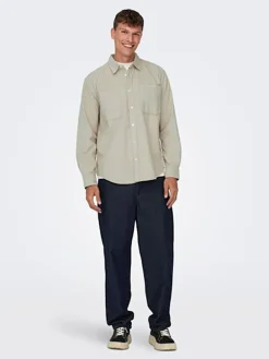 Blouse - regular fit - beige