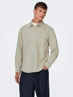 Blouse - regular fit - beige