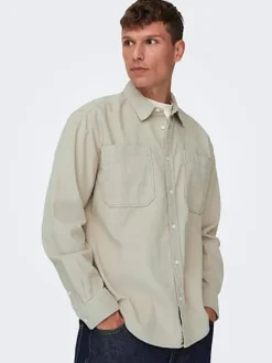 Blouse - regular fit - beige