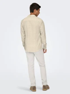 Blouse - regular fit - beige