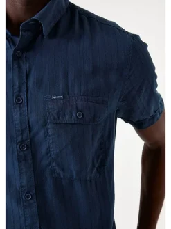 Blouse - regular fit - blauw