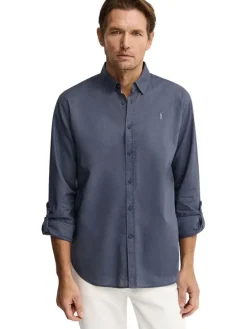 Blouse - regular fit - blauwgrijs