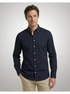 Blouse - regular fit - donkerblauw