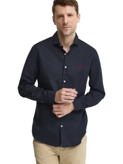 Blouse - regular fit - donkerblauw