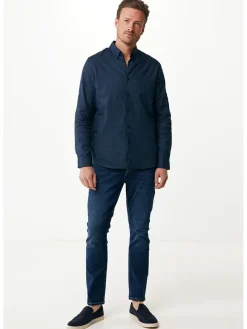 Blouse - regular fit - donkerblauw
