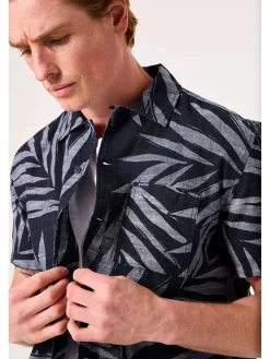 Blouse - regular fit - donkerblauw