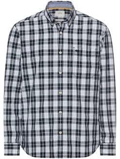 Blouse - regular fit - donkerblauw