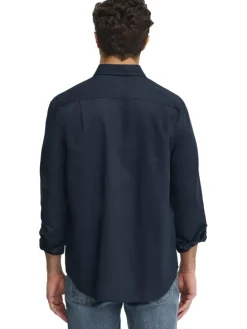Blouse - regular fit - donkerblauw