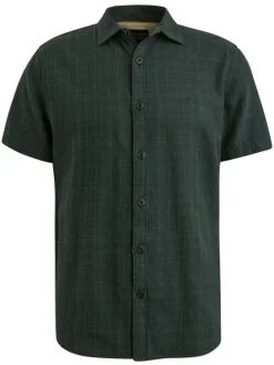 Blouse - regular fit - donkergroen