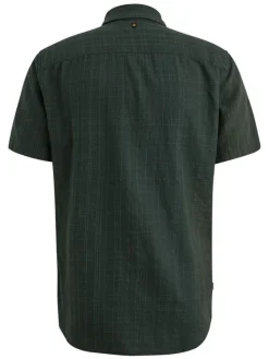 Blouse - regular fit - donkergroen