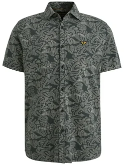 Blouse - regular fit - donkergroen
