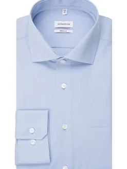 Blouse - regular fit - lichtblauw
