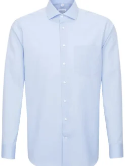 Blouse - regular fit - lichtblauw