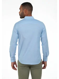 Blouse - regular fit - lichtblauw