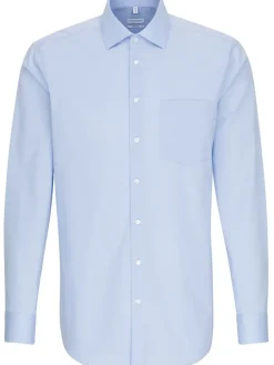 Blouse - regular fit - lichtblauw