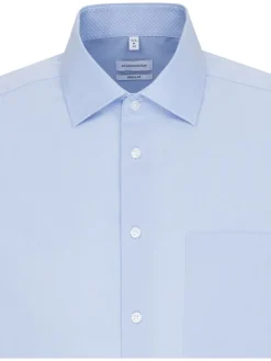 Blouse - regular fit - lichtblauw