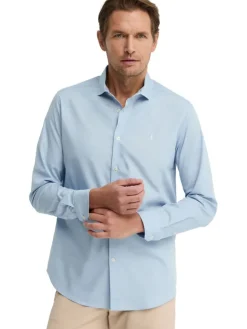 Blouse - regular fit - lichtblauw